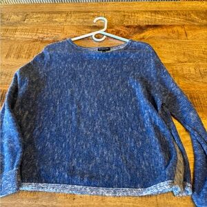 Eileen Fisher Blue Crew Neck Sweater